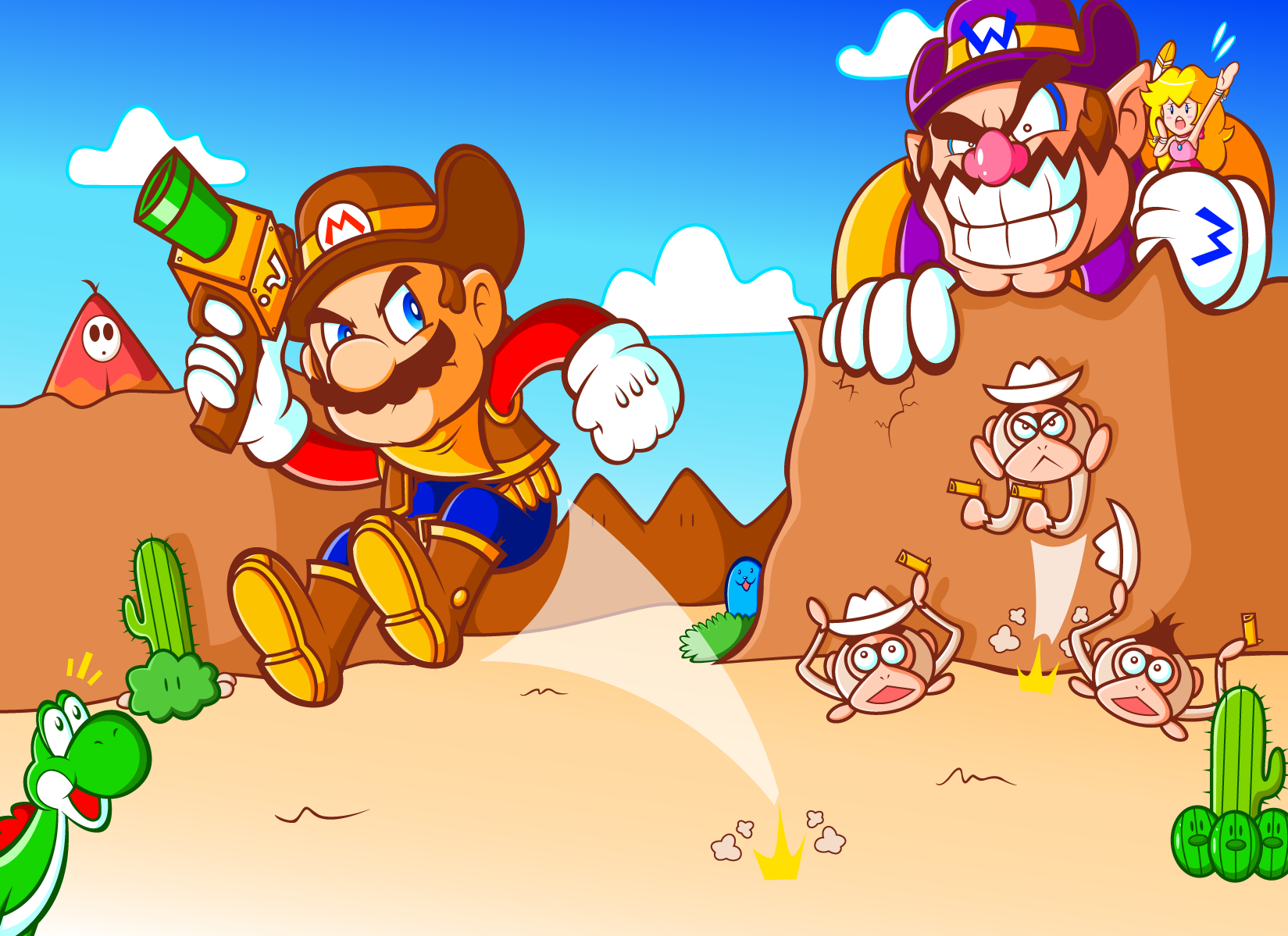 Sheriff Mario and the Wario Ruffians