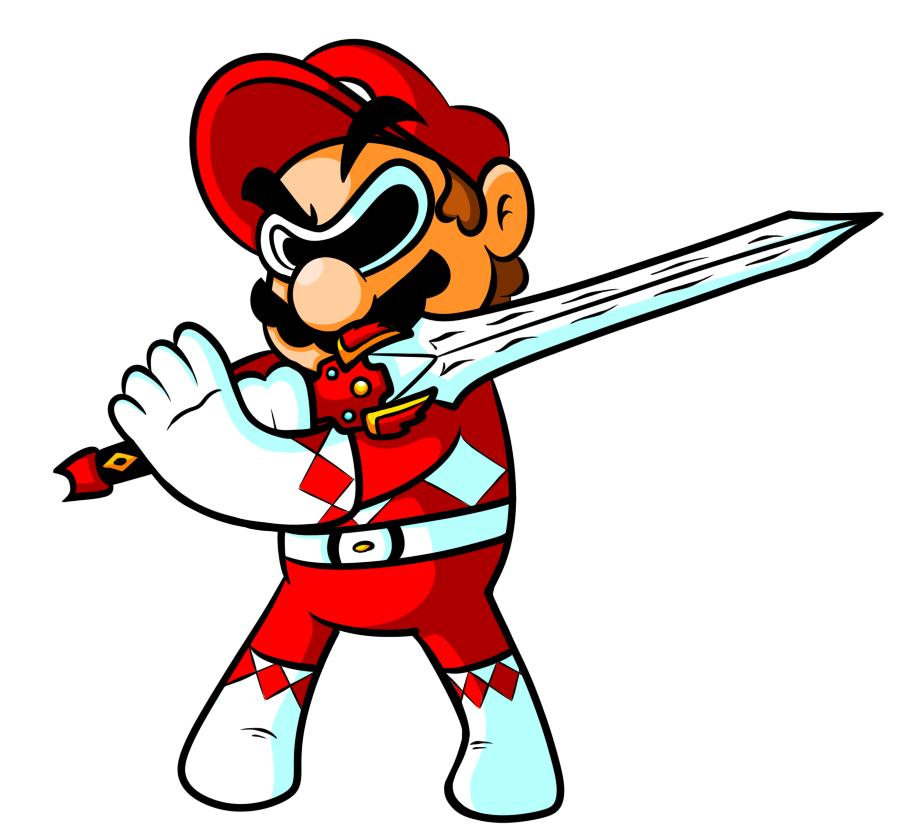 Commission - Power Ranger Mario