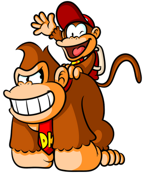 Donkey Kong and Diddy Kong