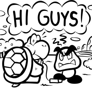 A Koopa and Goomba Doodle