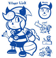 Link's New Mask Challenge - Villager Link