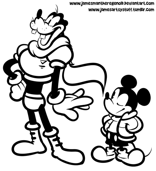 Goofyrus and Sansickey Mouse