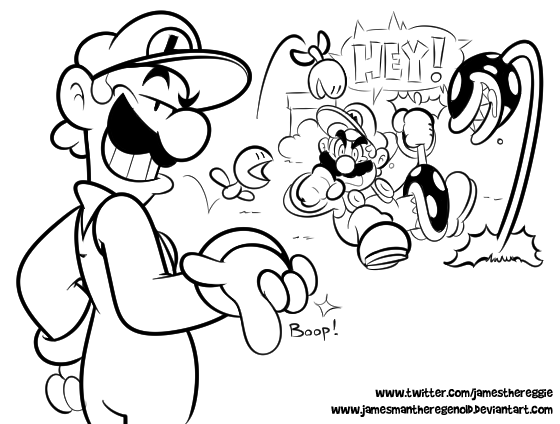 Dumb Luigi Doodle