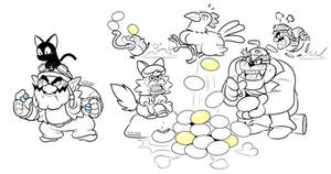 Wario's Candied Egg Doodles