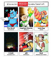 Six Nintendo Fanarts