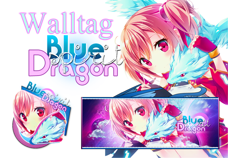 Walltag kit Blue dragon