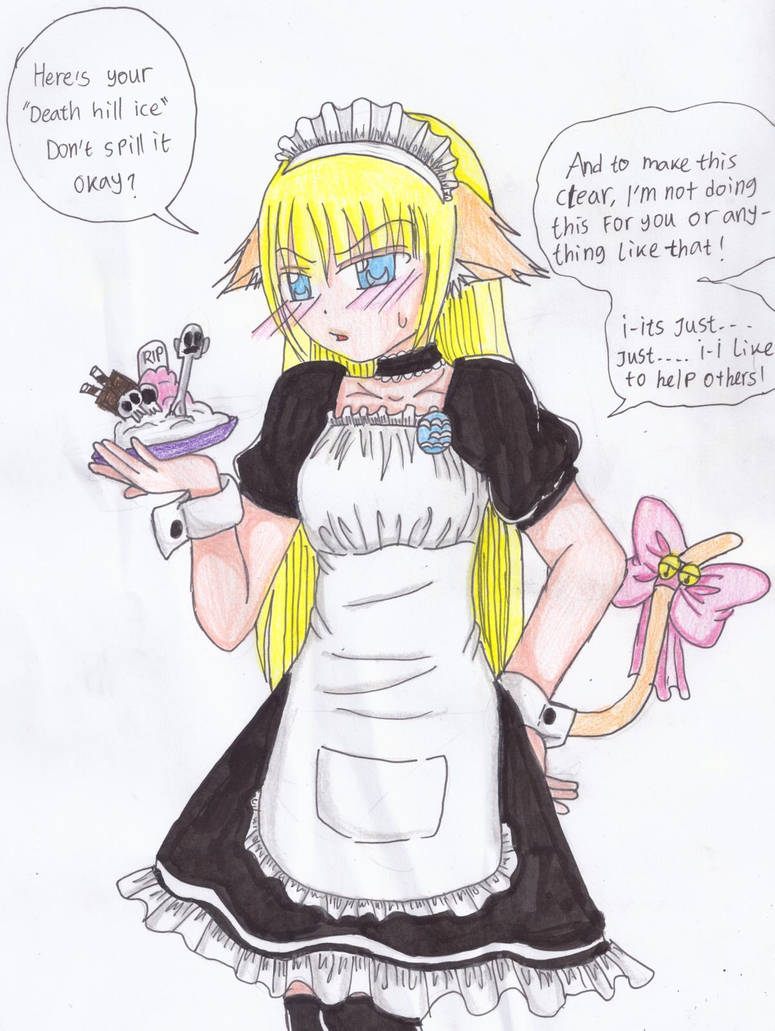 My OC in maid costume~ by Xafrenia96 on DeviantArt