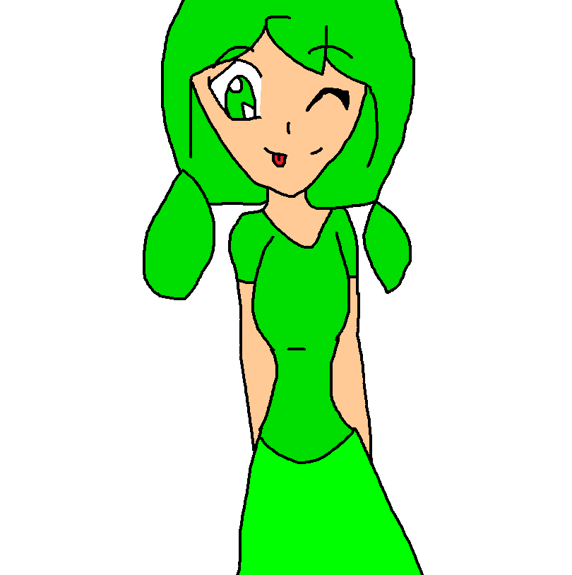 Diamond Puffle Human Green Puffle by DiamondCute99 on DeviantArt