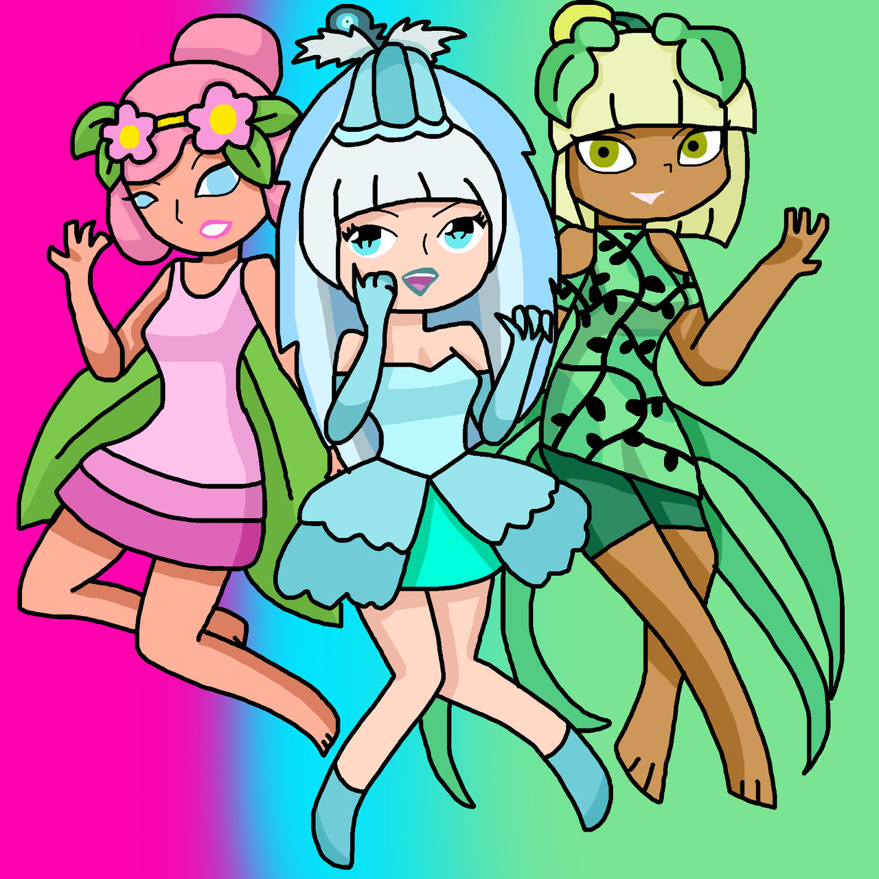 Triplets Deviantart The Triplet Girls by DiamondCute99 on DeviantArt