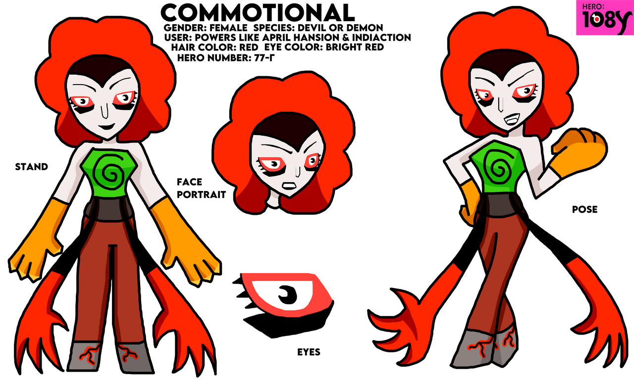 Commotional Of Hero 108 Oc Character Profile by DiamondCute99 on DeviantArt