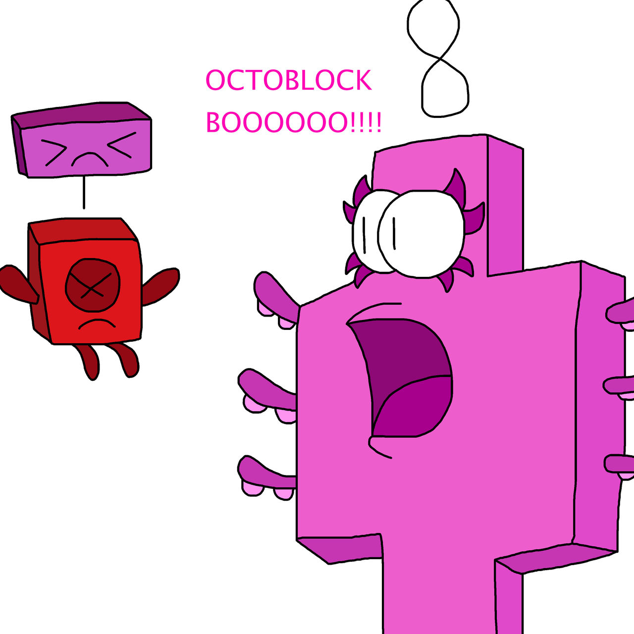 Octoblock Scares At Minus Pt2 by DiamondCute99 on DeviantArt