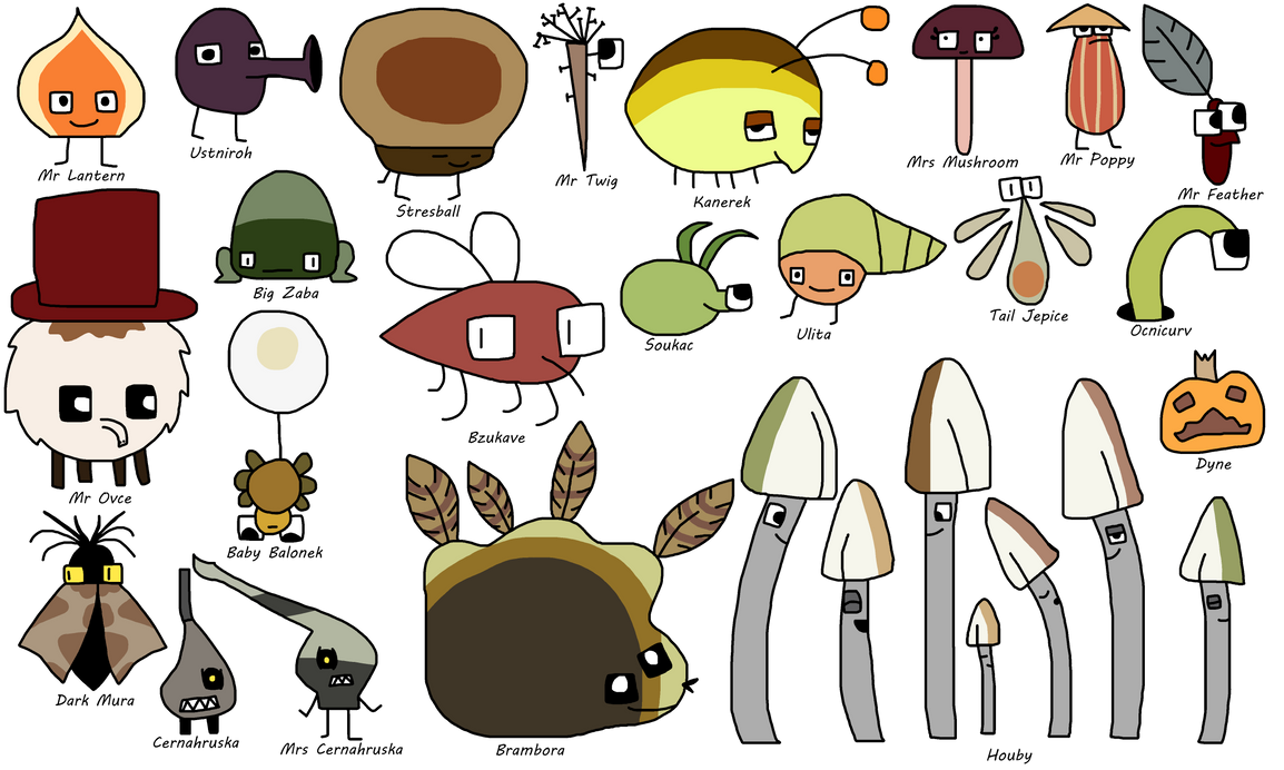 Botanicula All Creatures Part 1 by DiamondCute99 on DeviantArt