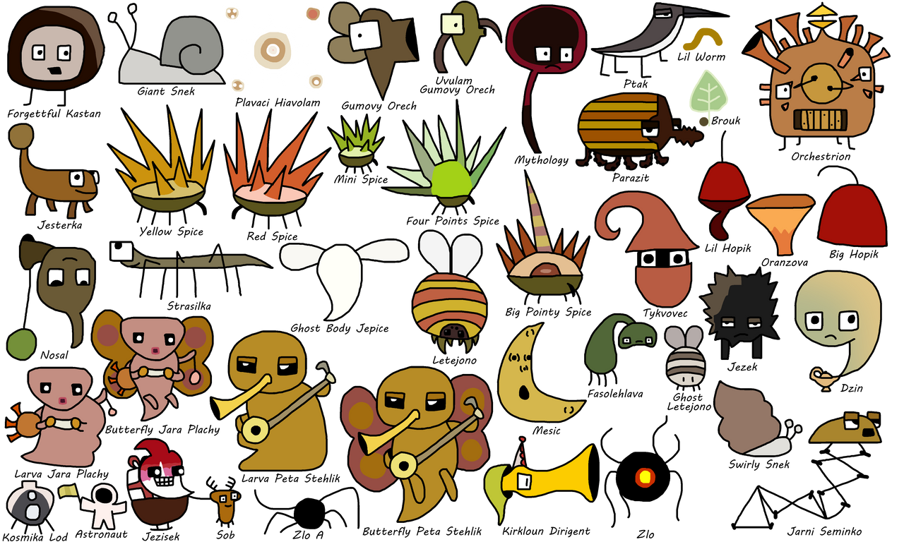 Botanicula All Creatures Part 2 by DiamondCute99 on DeviantArt