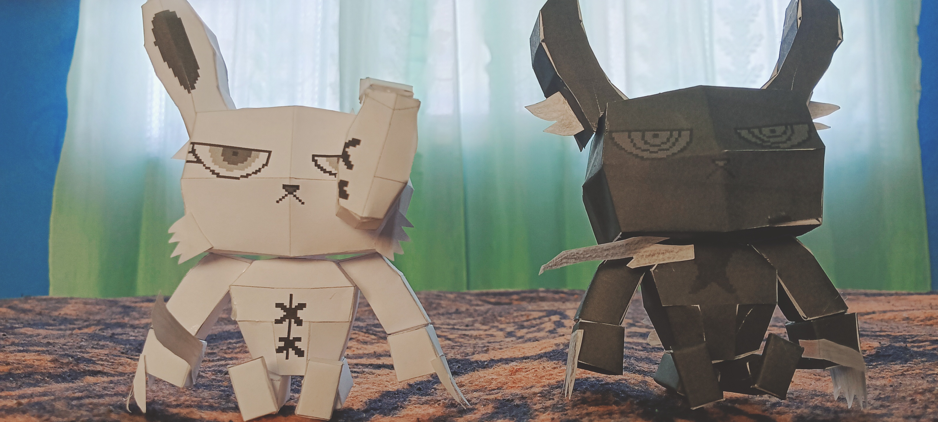 Papercraft Creation Bloody Bunny and Dark Rabbit by SurgeXDD on DeviantArt