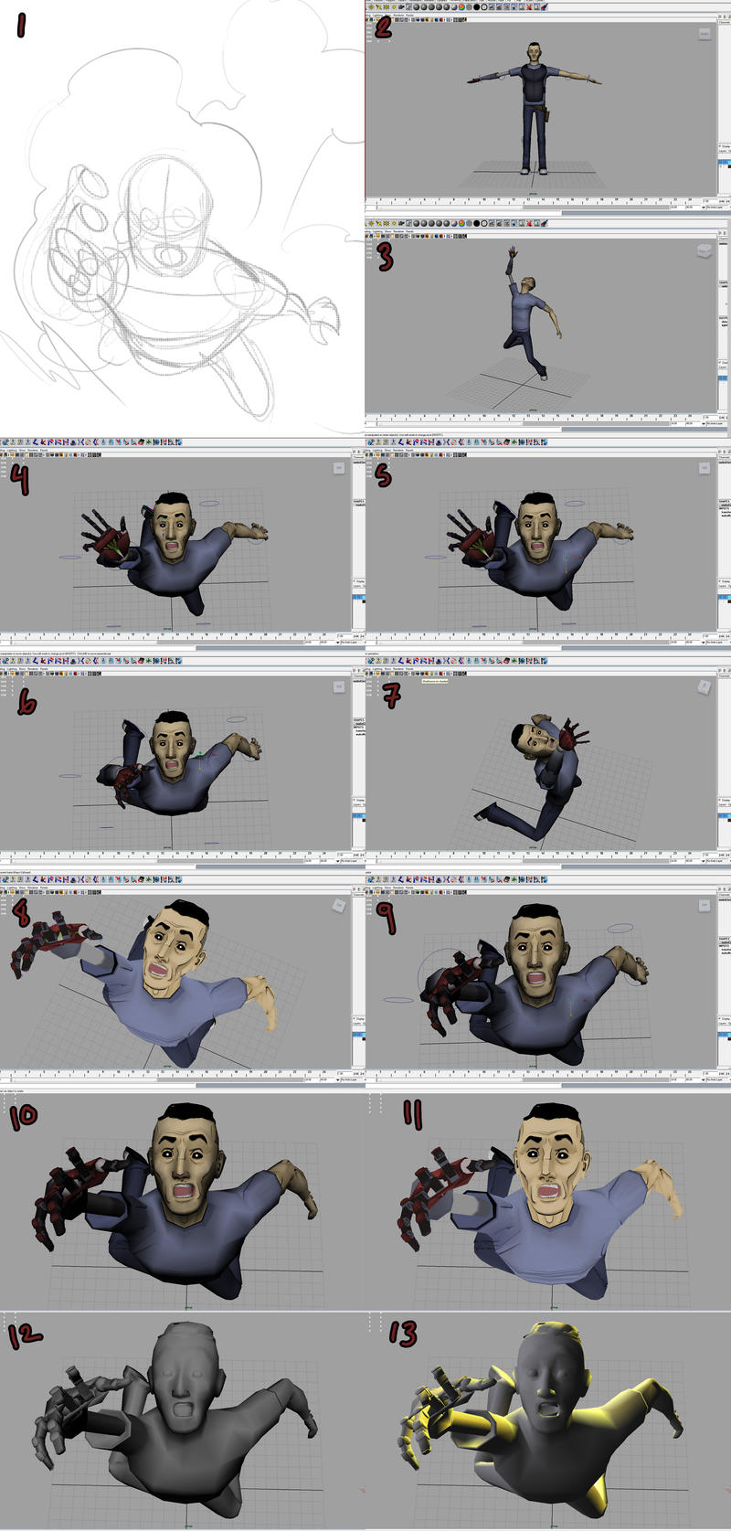 Crash Mannequin Process by Nato-VanDookie on DeviantArt