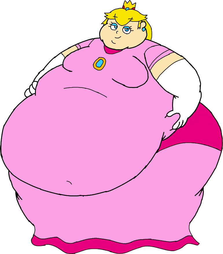 Fat Princess Peach (ReUploaded) by JaydenSkeens on DeviantArt