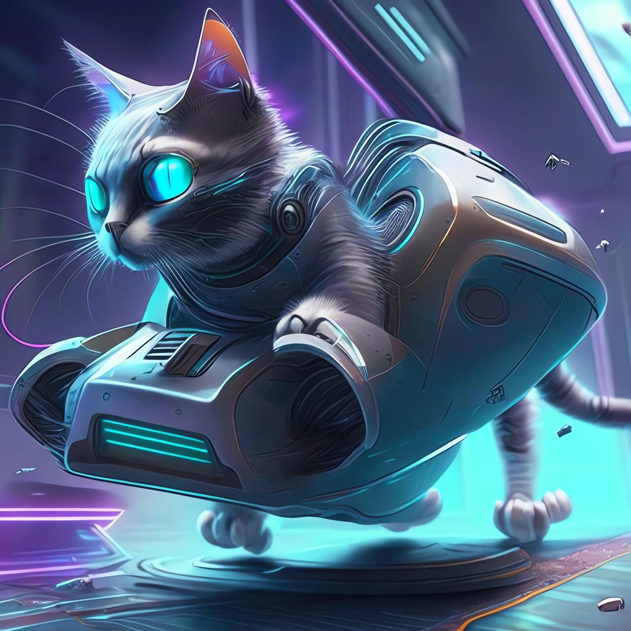 Cyper Kat Cyber Cat by DoraKora on DeviantArt