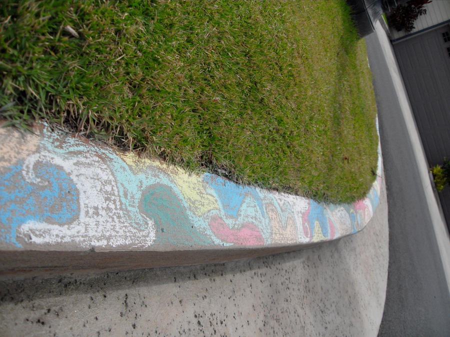Chalk On Curb By PG for Mild Peril On DeviantArt chalk-on-curb-by-pg-for-mild-peril-on-deviantart