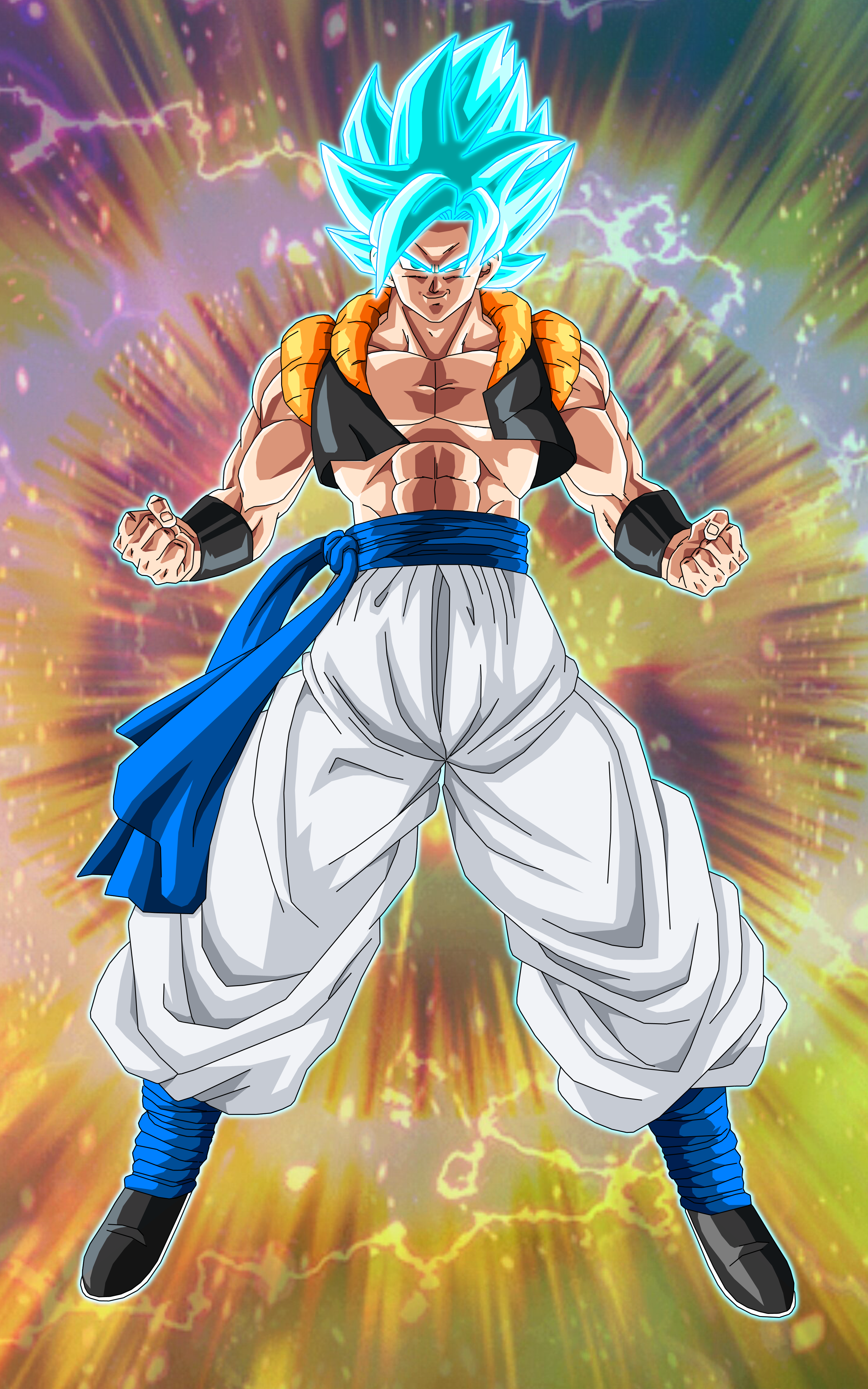 Gogeta SSJ Blue wallpaper phone by alvezfabricioXD on DeviantArt