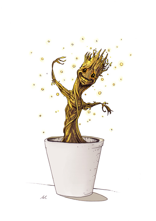 Dancing Baby Groot by HaywireVisions Al Reid