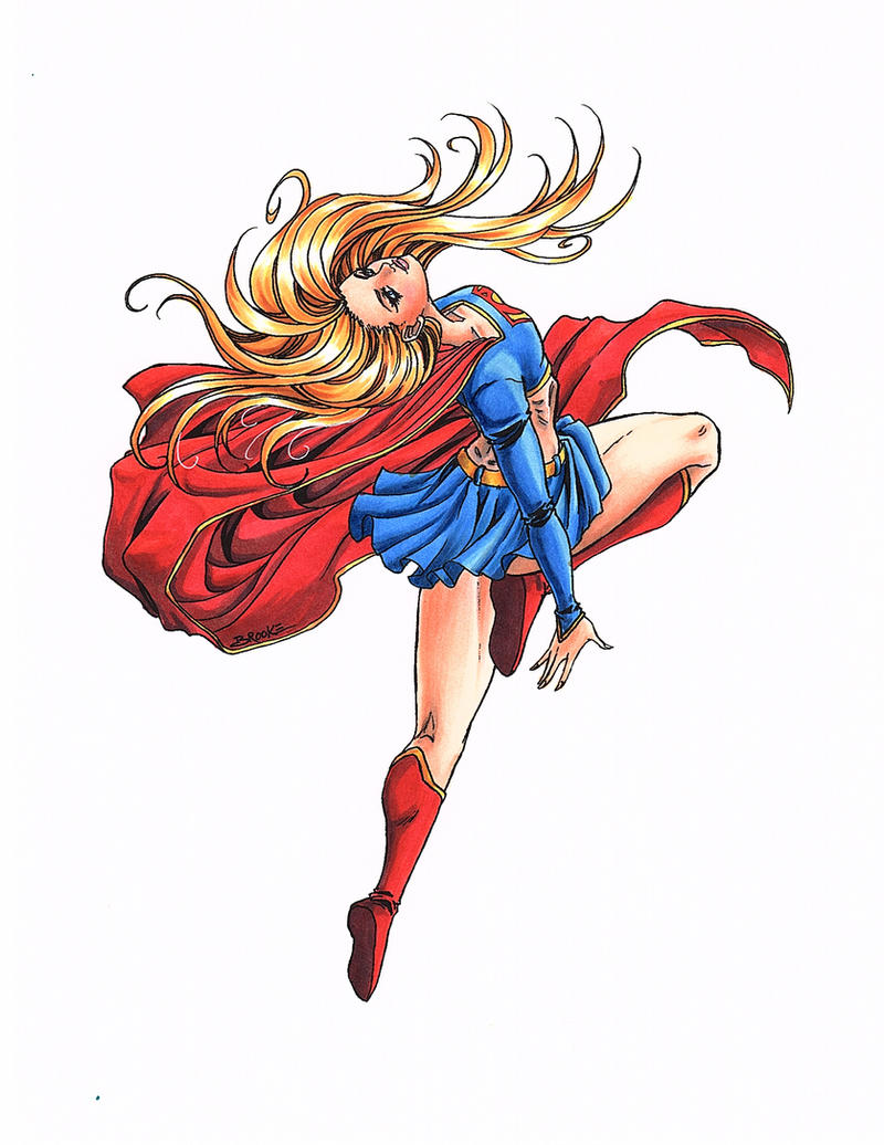 **SOLD** - Supergirl ORIGINAL ART