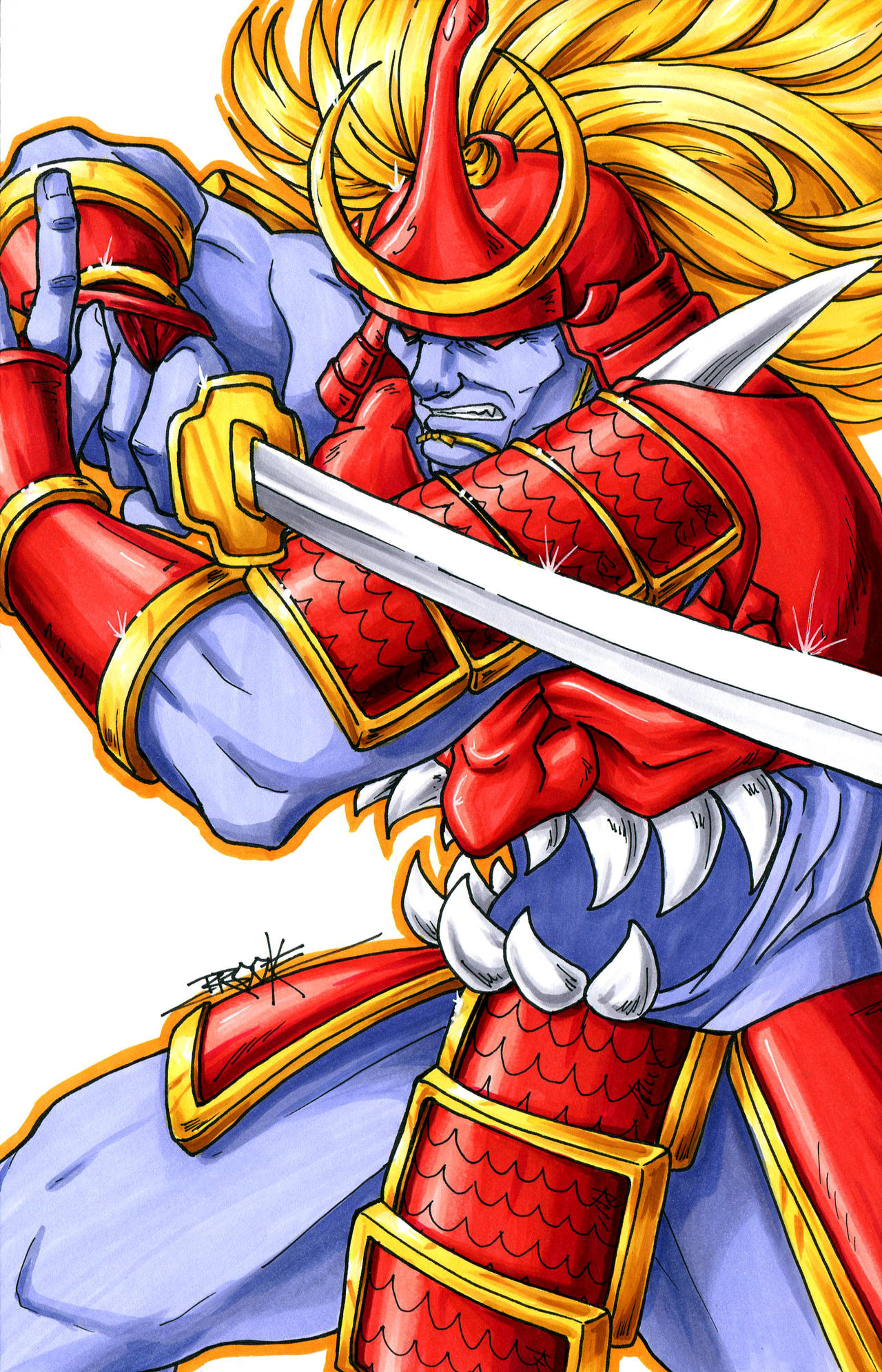 Patreon NEXT LEVEL Reward - Bishamon by Tsuzukikun on DeviantArt