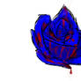 Bloody blue rose