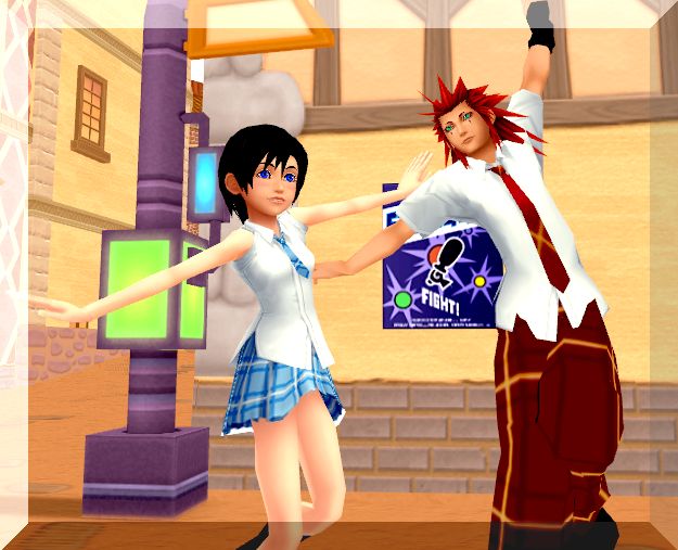 Xion and Axel after school