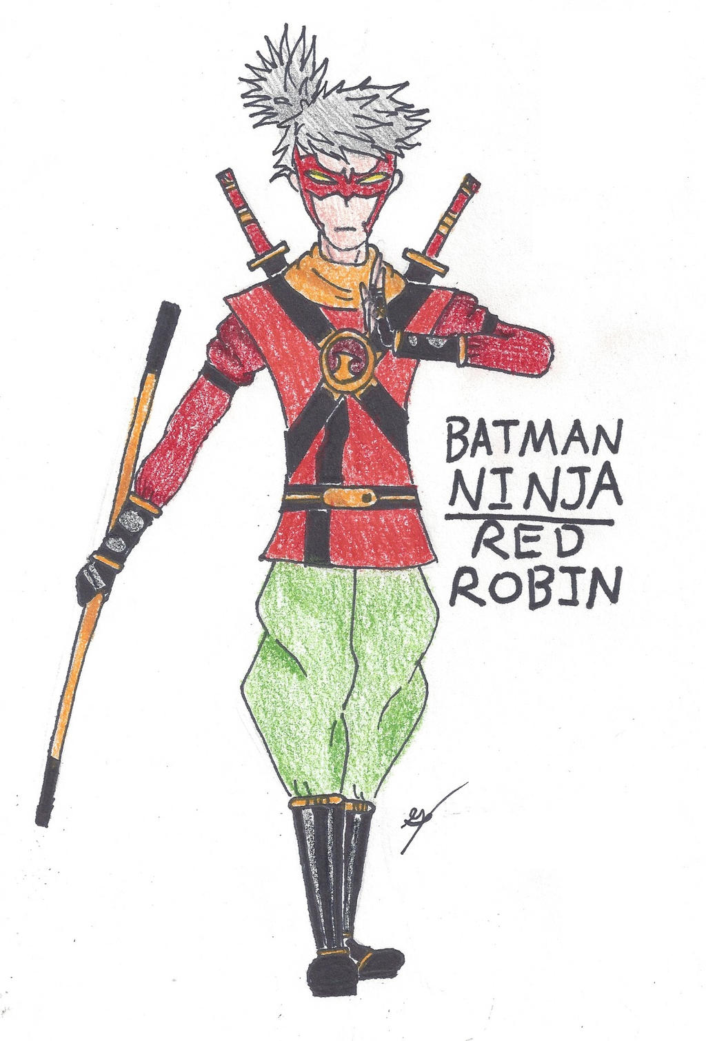 Batninja Robin Batman Ninja: Red Robin by shadowredrobin123 on DeviantArt