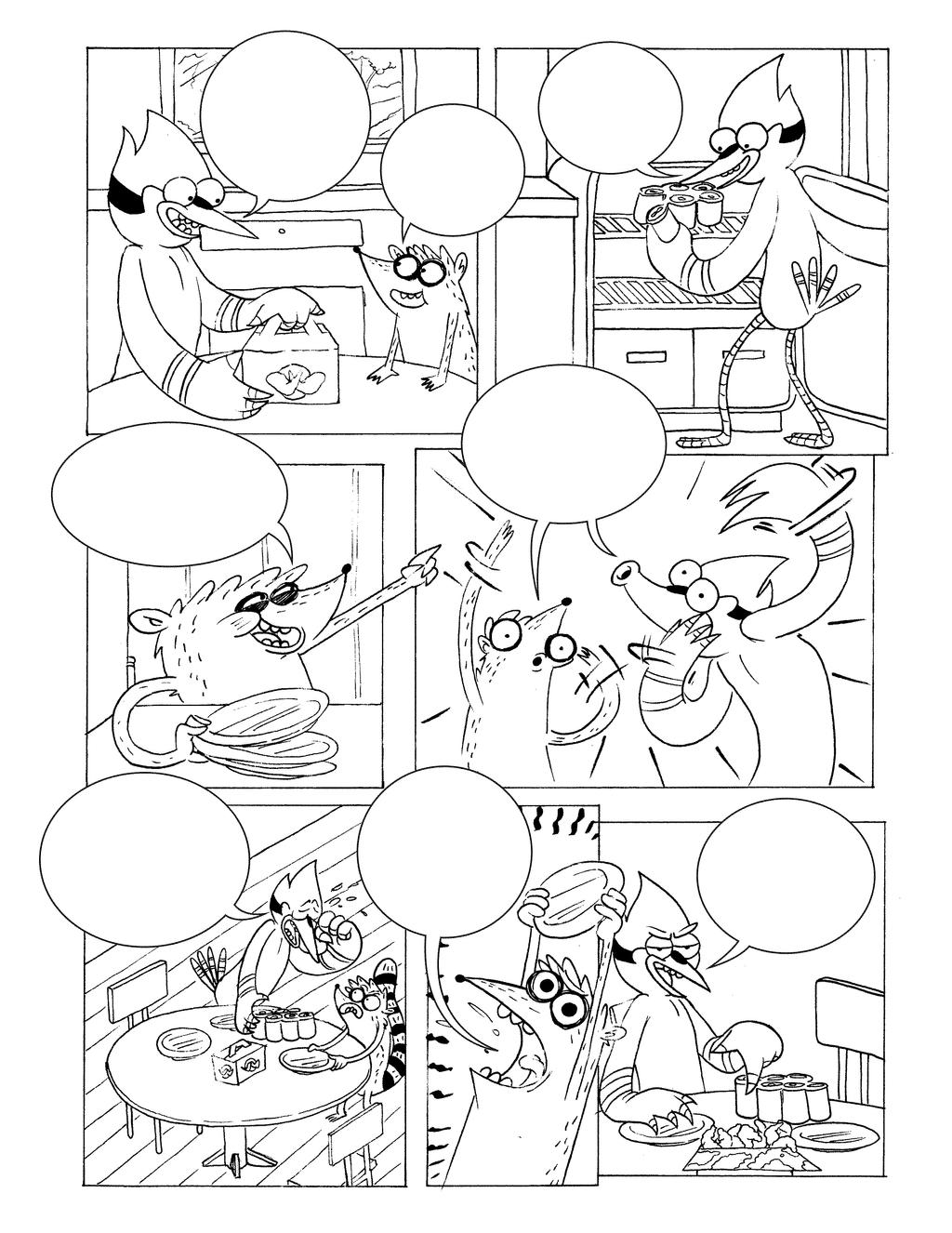 Pg1 of KaBOOM! Regular Show Submission