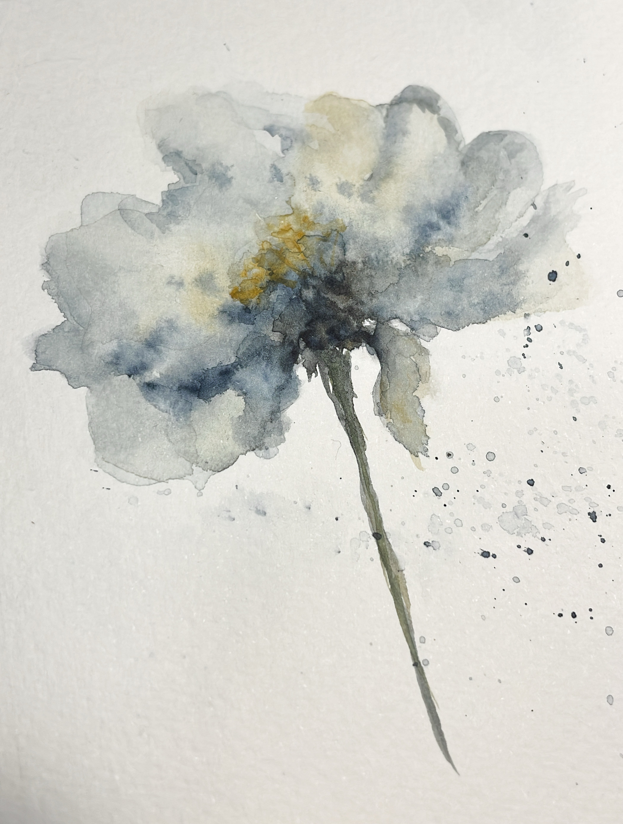 Loose watercolor flower by colorsbymaria on DeviantArt