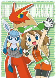 May, Glaceon and Blaziken