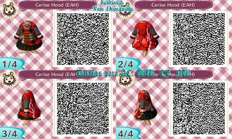 ACNL - Cerise Hood QR