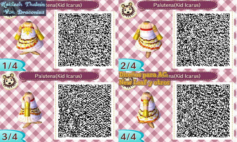 Palutena - Kid Icarus Uprising  - ACNL Code QR