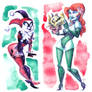 Harley And Ivy Watercolor