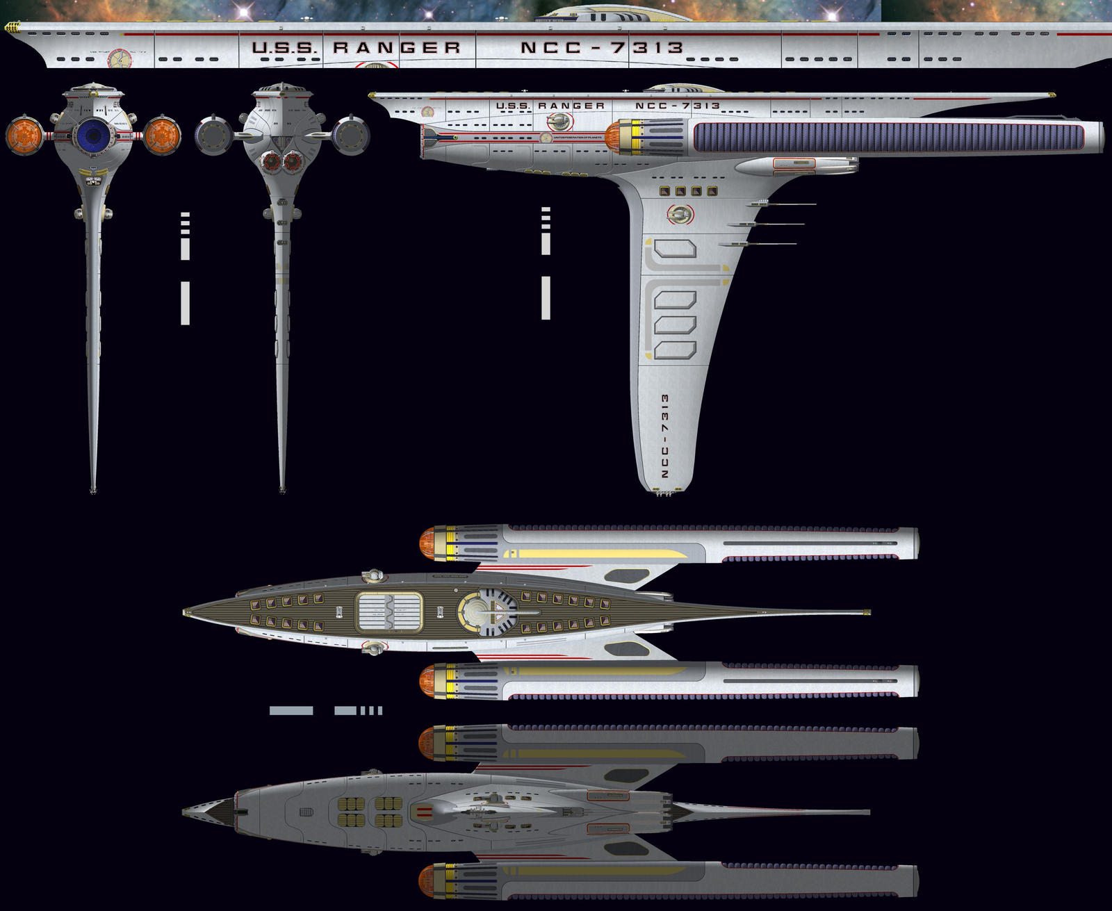 USS Ranger Ortho by WideFoot on DeviantArt