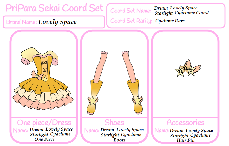 PPS Lovely space Coord:DLS Starlight Cyalume Coord