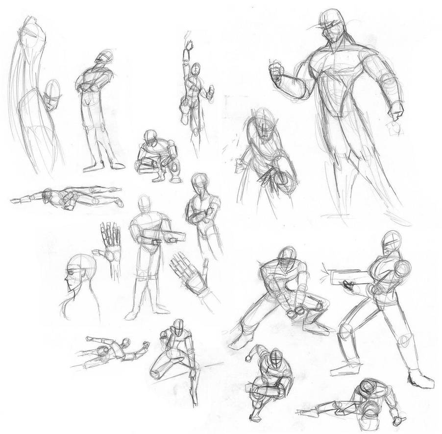 Action Poses By Animefreak40K On Deviantart