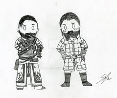 Inktober #4 - Bearded Wardens