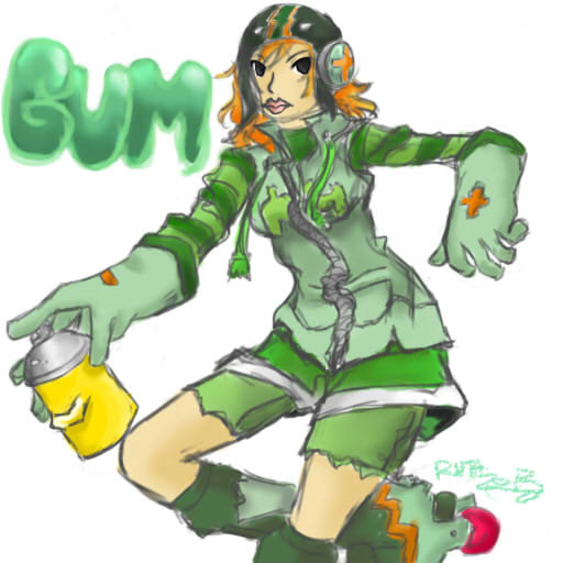 Jet Set Radio - Gum by UnhelpfulLibra on DeviantArt