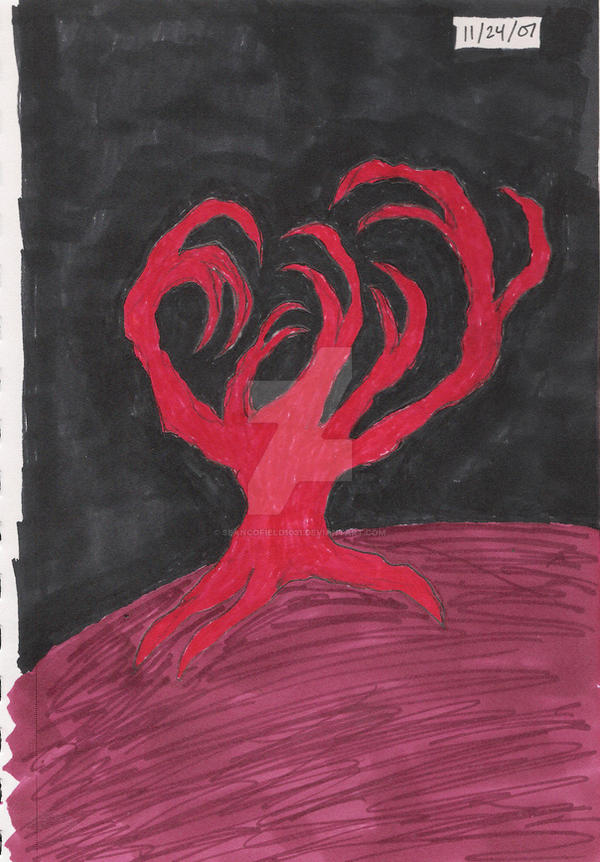Angry Tree, Red by seancofield1031 on DeviantArt