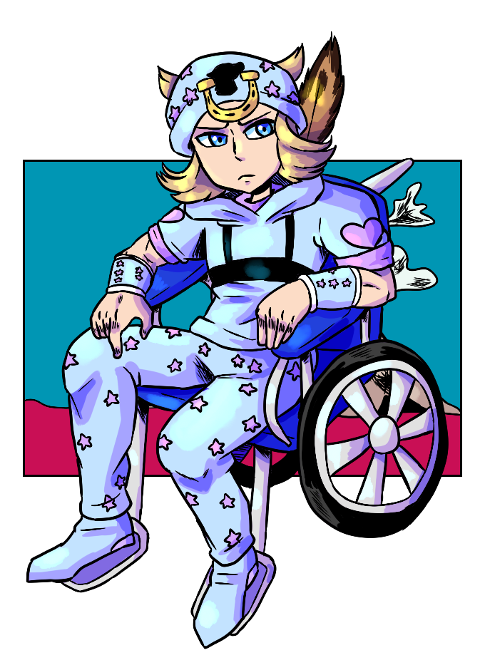 photo Johnny Joestar Wheelchair johnny joestar by bobbdablue479 on