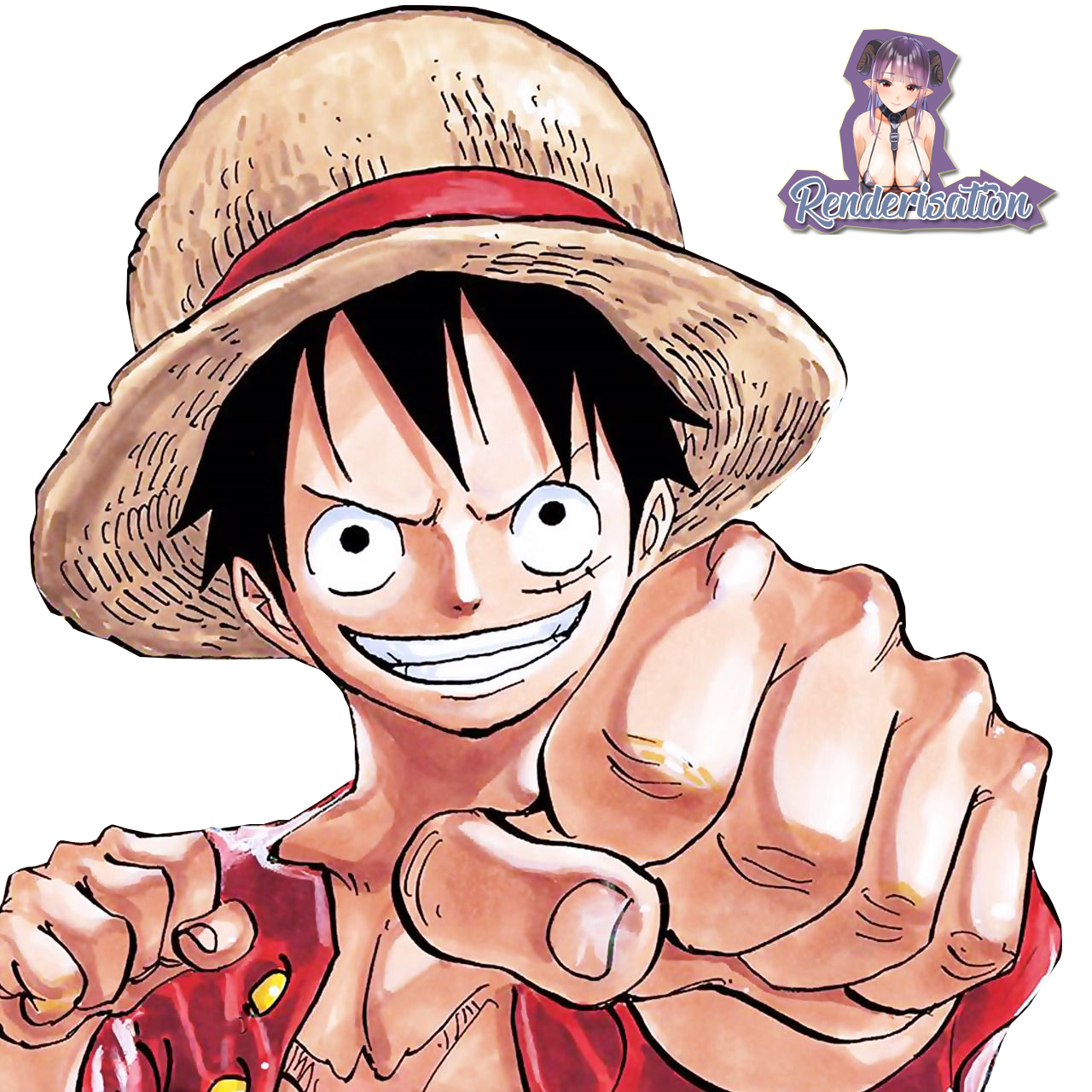 Monkey D. Luffy render by Ferdiferrah on DeviantArt