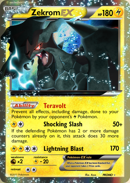 Zekrom EX by PKMNCardMaker264 on DeviantArt  Cool pokemon cards, Pokemon,  Pokemon cards