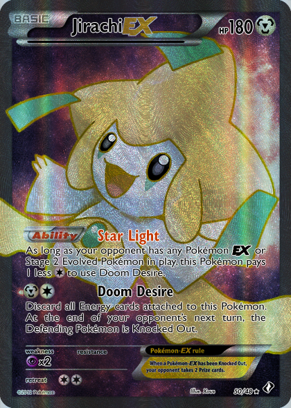 jirachi ex pokemon card 041/075 Jirachi ex from 30th Celebration