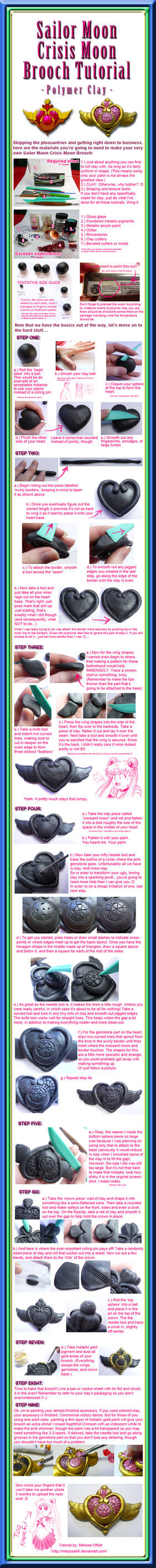 Sailor Moon Crisis Moon Brooch Tutorial
