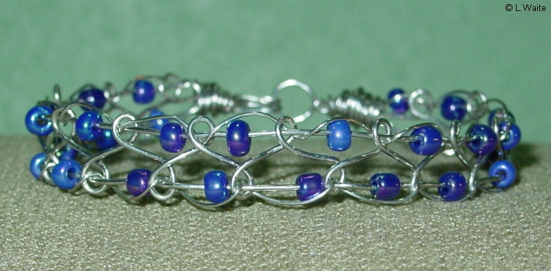 Blue Twist and Beads