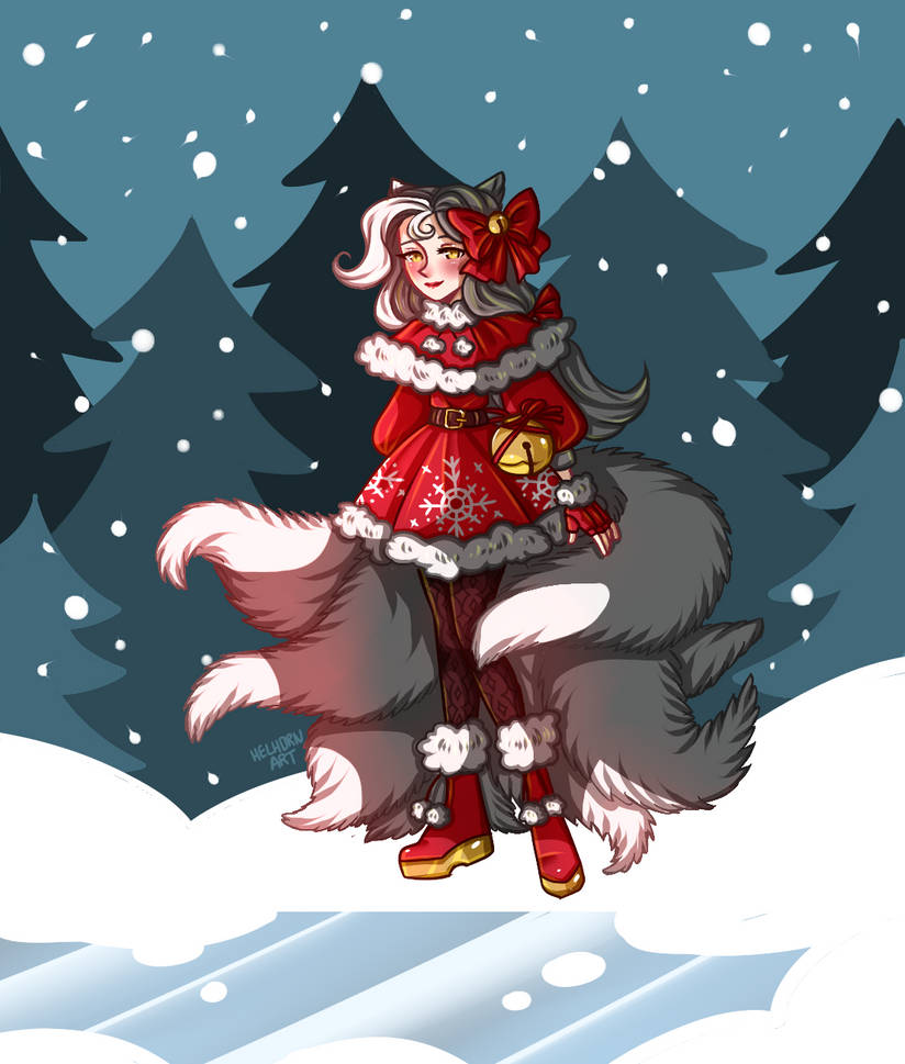 Solise winter Fan skin by HelhornIllustration on DeviantArt