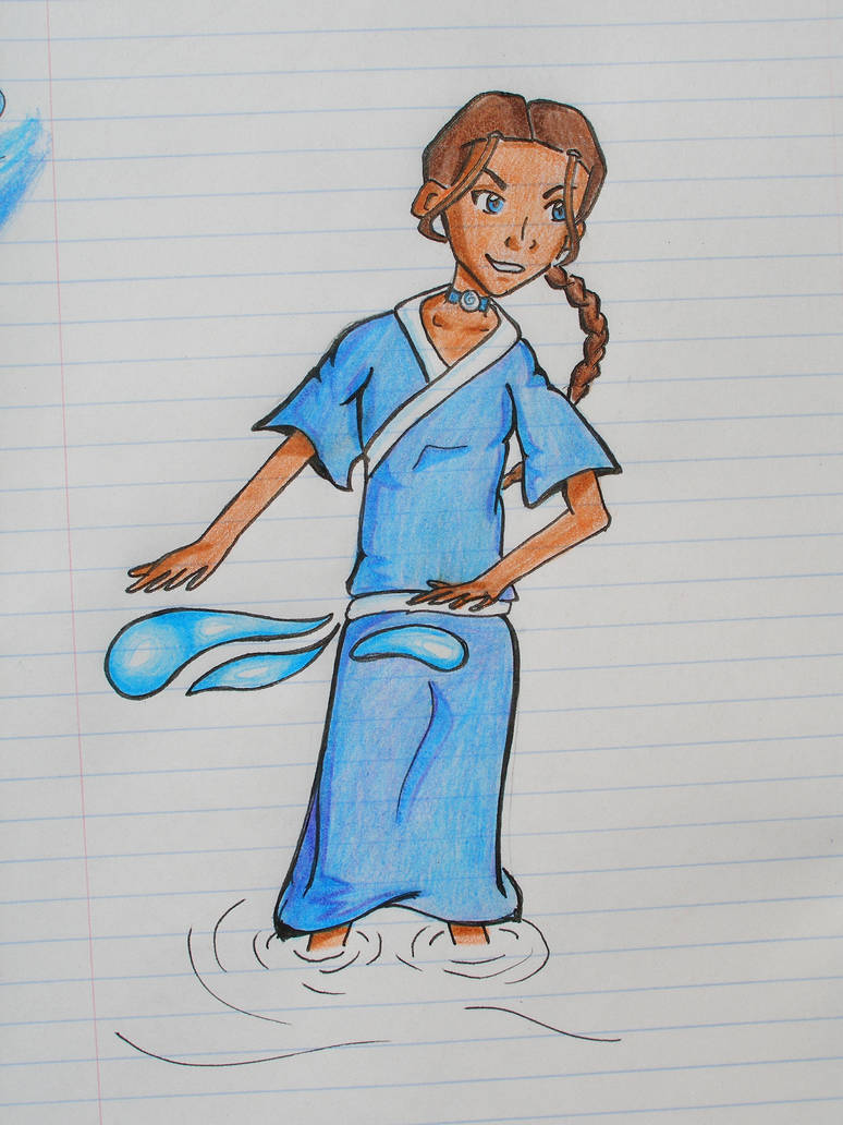 Waterbender Drawing The Waterbender by scissors89 on DeviantArt