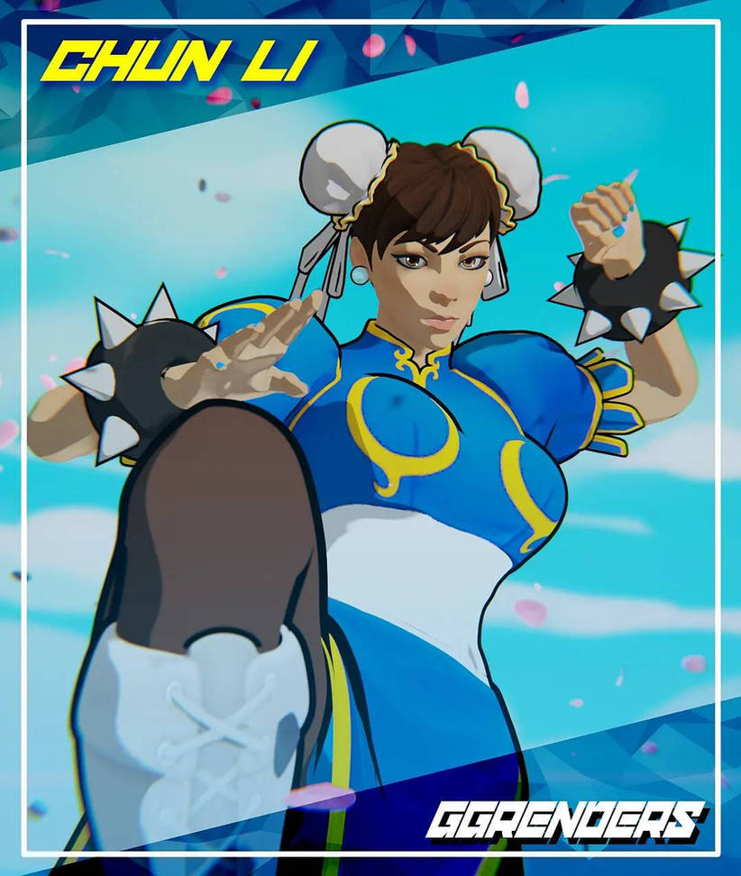 Chin Li Modelo Chun Li Model blender render (ggrenders) by ggrenders on DeviantArt